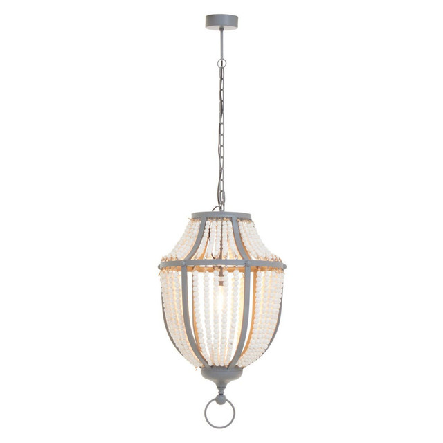 premier housewares Lapiz White Grey Chandelier