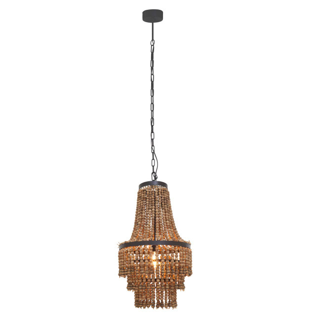 Premier Housewares Lapiz Wood Chandelier