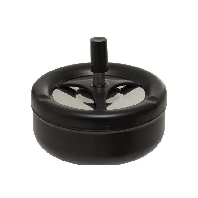 Premier Housewares Large Black Spinning Ashtray