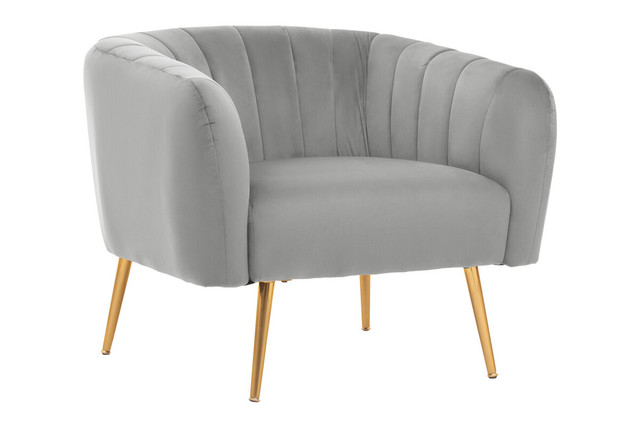 premier housewares Larissa Grey Velvet Chair