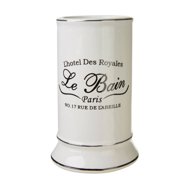 Premier Housewares Le Bain White Ceramic Tumbler