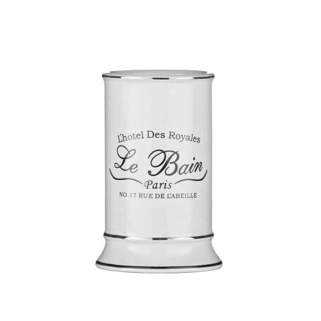 premier housewares Le Bain White Ceramic Tumbler