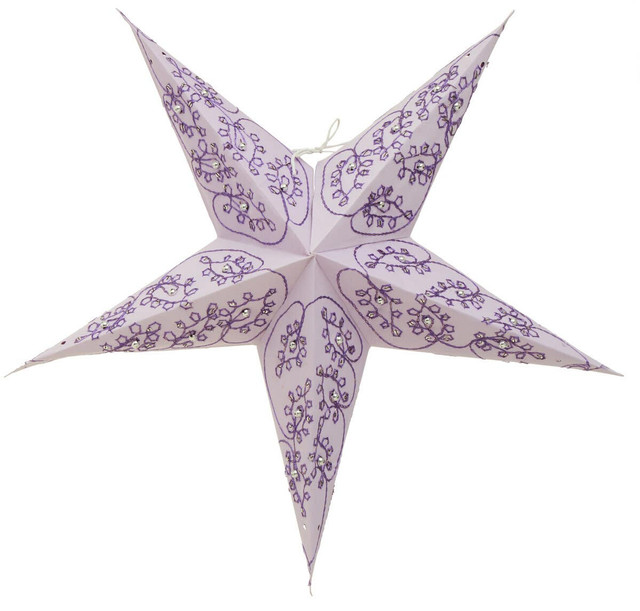 Premier Housewares Leela 5 Point Purple Paper Star