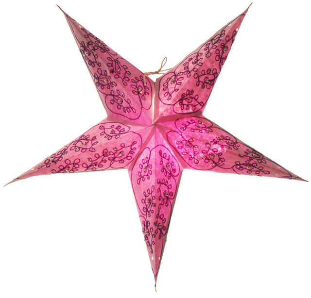 premier housewares Leela 5 Point Purple Paper Star