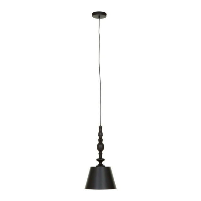 Premier Housewares Leni Black Matte Pendant Light