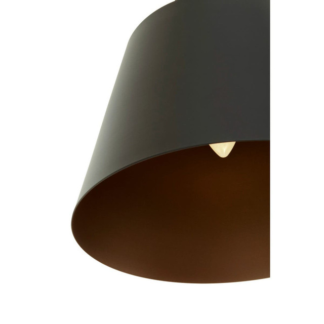 Premier Housewares Leni Black Matte Pendant Light