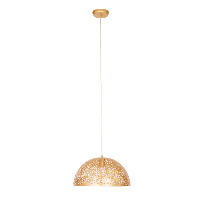 Premier Housewares Lenno Large Gold Pendant Light