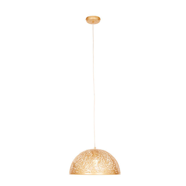Premier Housewares Lenno Large Gold Pendant Light