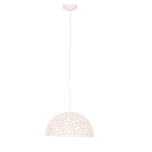 Premier Housewares Lenno Large White Pendant Light