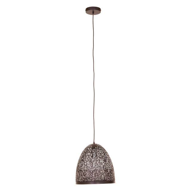 Premier Housewares Lenno Small Black Pendant Light