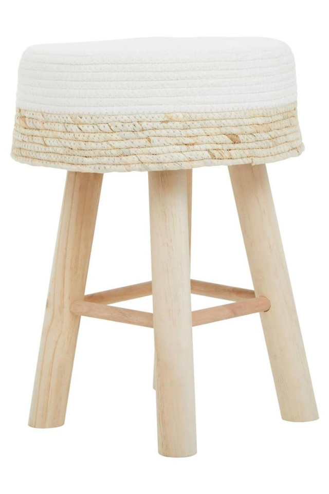 premier housewares Lentigo Natural and White Stool