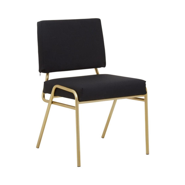 Premier Housewares Lexa Black Linen Chair