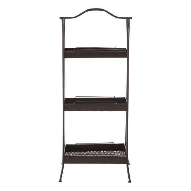 premier housewares Lexa Black Metal Storage Rack