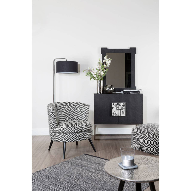 Premier Housewares Leyna Chrome Base Floor Lamp