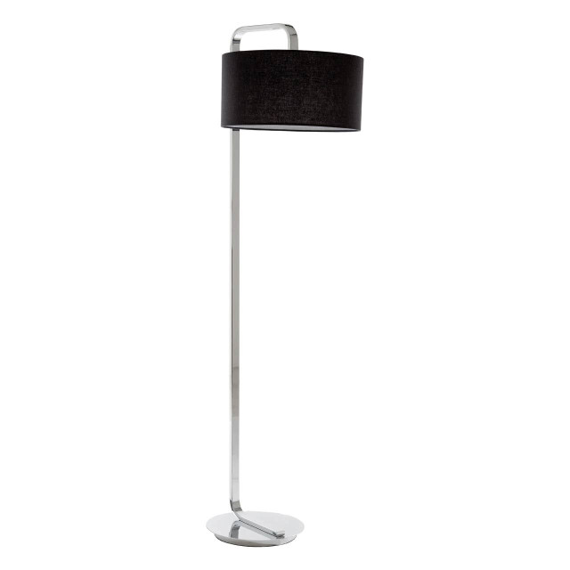 premier housewares Leyna Chrome Base Floor Lamp