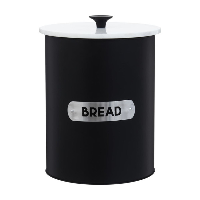 Premier Housewares Liberty Black Enamel Bread Bin