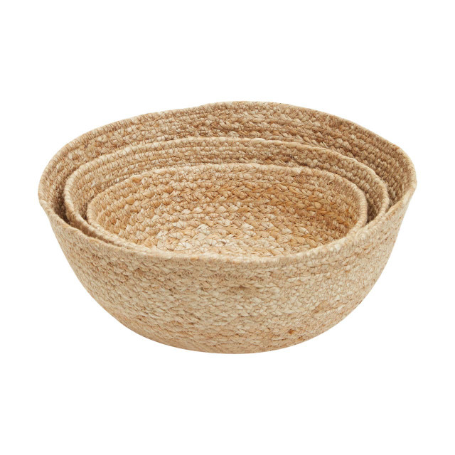 Premier Housewares Lidi Set Of Three Jute Baskets