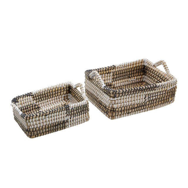 Premier Housewares Lidi Set Of Two Straw Baskets