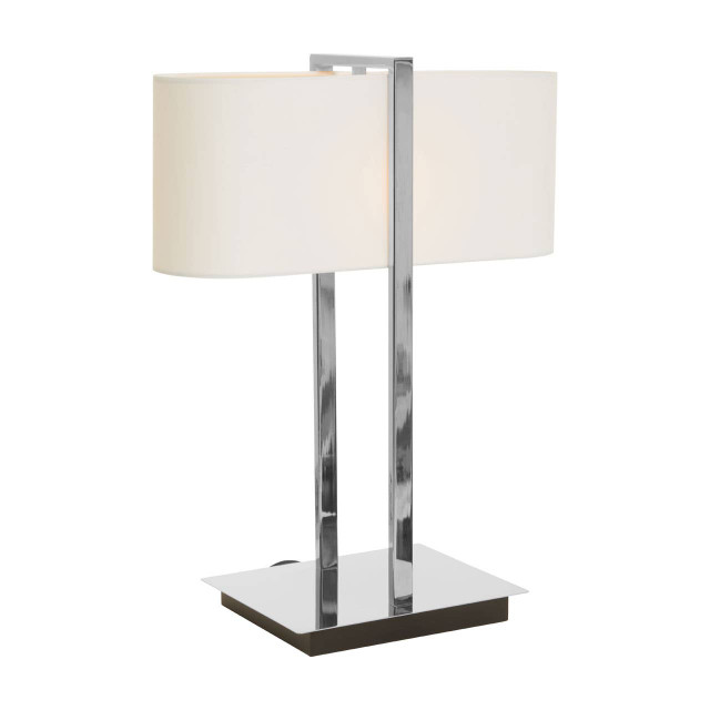 Premier Housewares Lilian Chrome Finish Table Lamp