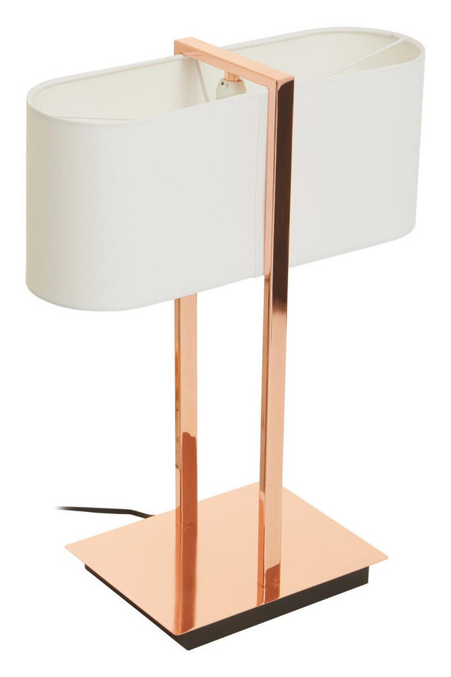 Premier Housewares Lilian Copper Finish Table Lamp