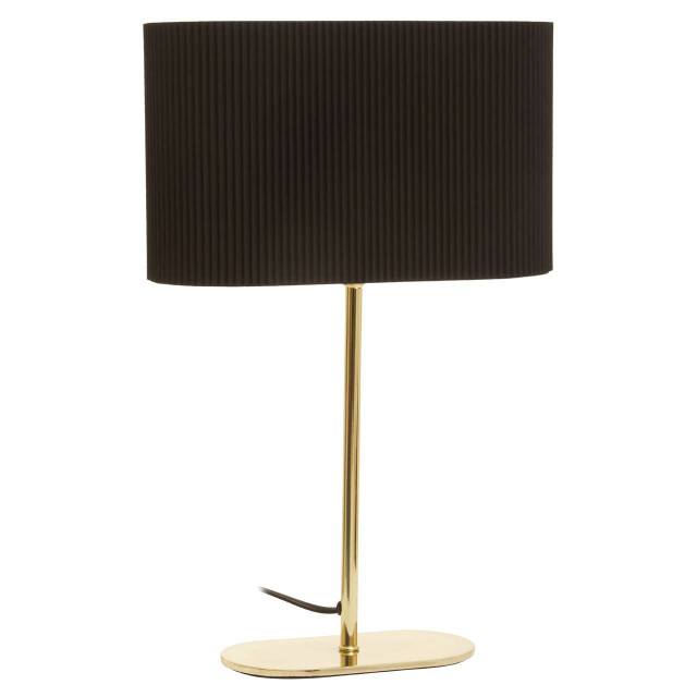 Premier Housewares Lilian Shiny Brass Table Lamp