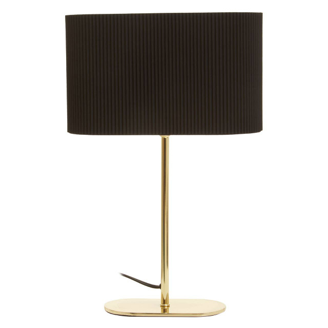premier housewares Lilian Shiny Brass Table Lamp
