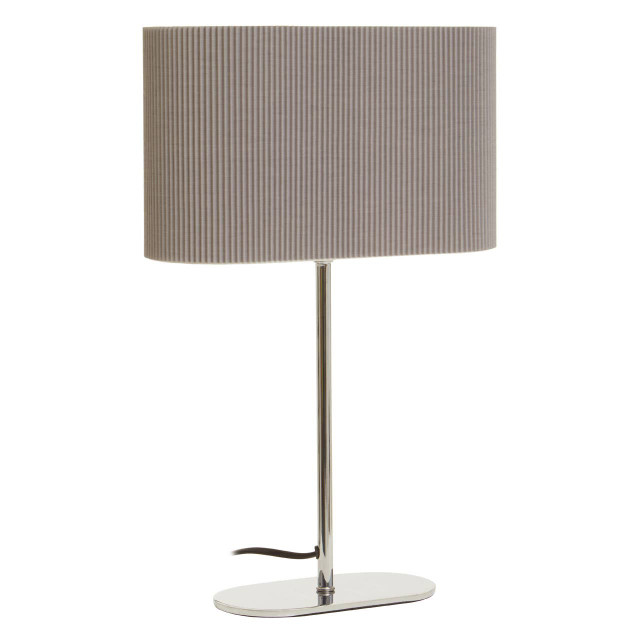 Premier Housewares Lilian Shiny Silver Table Lamp