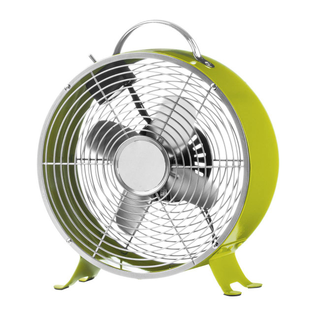 Premier Housewares Lime Green Retro Desk Fan