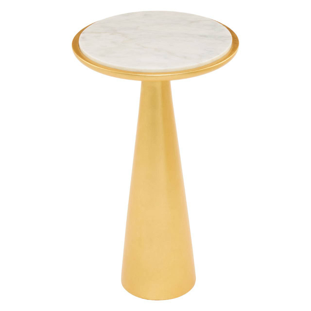 Premier Housewares Lino Large Gold Side Table