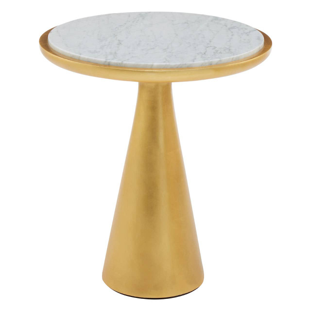Premier Housewares Lino Small Gold Side Table