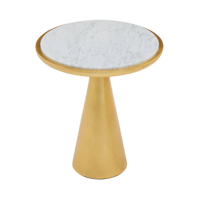Premier Housewares Lino Small Gold Side Table
