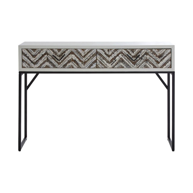 premier housewares Lombok 2 Drawer Console Table