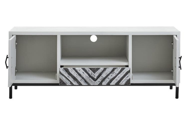 Premier Housewares Lombok White Frame Media Unit