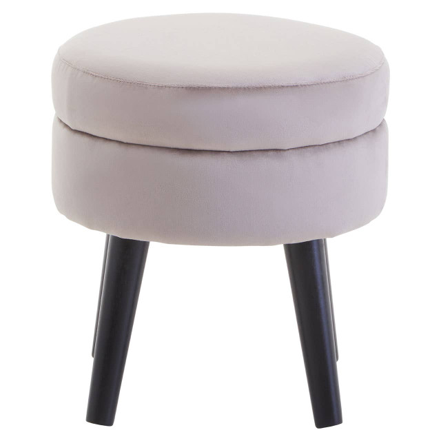 Premier Housewares Loretta Mink Velvet Stool