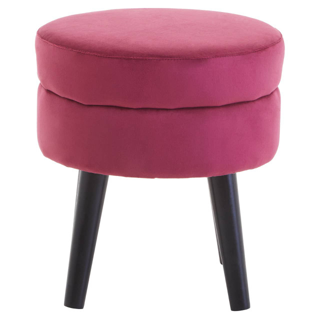 Premier Housewares Loretta Wine Velvet Stool