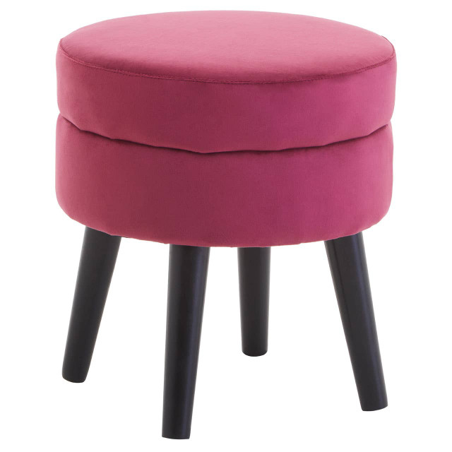 Premier Housewares Loretta Wine Velvet Stool