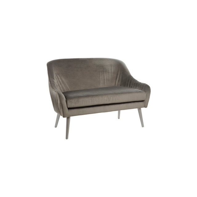 Premier Housewares Louxor Grey Velvet Sofa