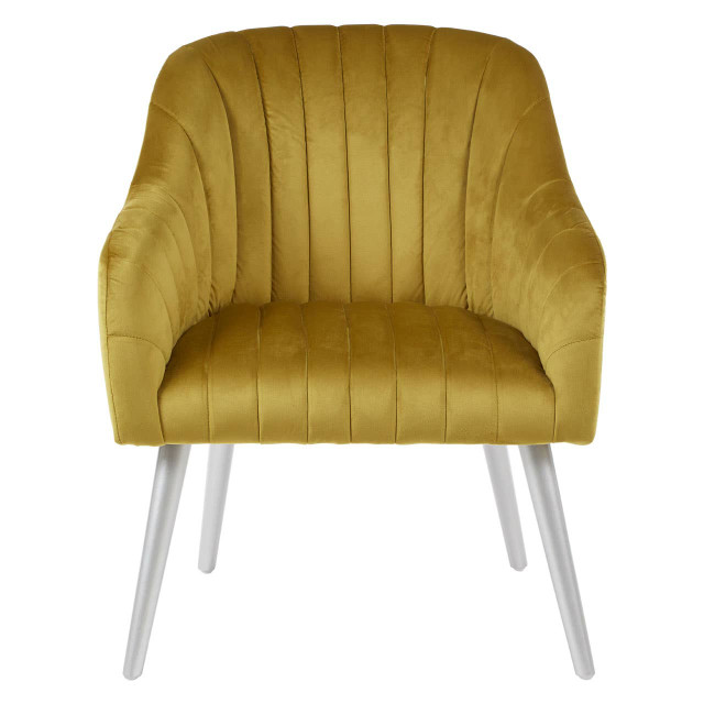 premier housewares Louxor Mustard Fabric Armchair