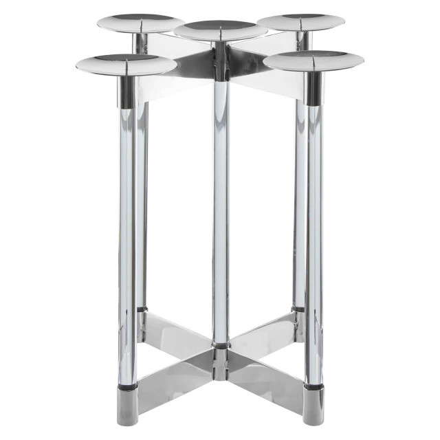 Premier Housewares Lucita Silver Candelabra