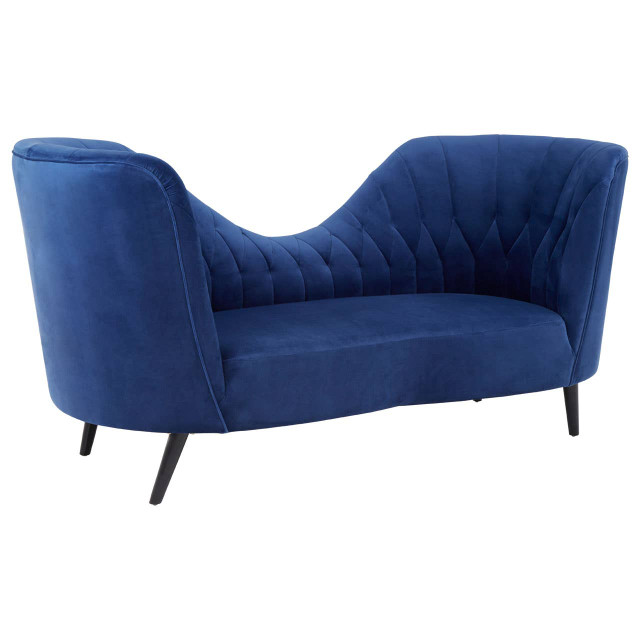 Premier Housewares Malena Midnight Velvet Chaise
