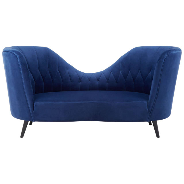 premier housewares Malena Midnight Velvet Chaise