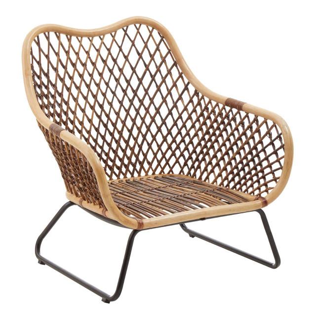 Premier Housewares Manado Black Iron Frame Chair