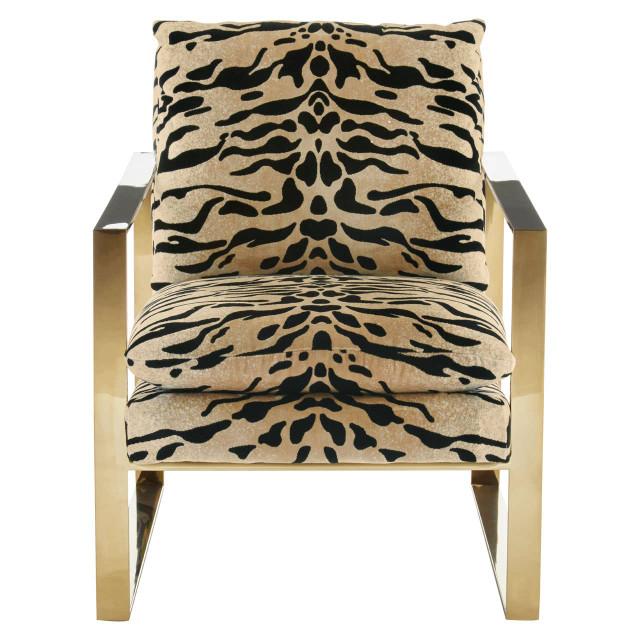 premier housewares Manhattan Tiger Print Armchair