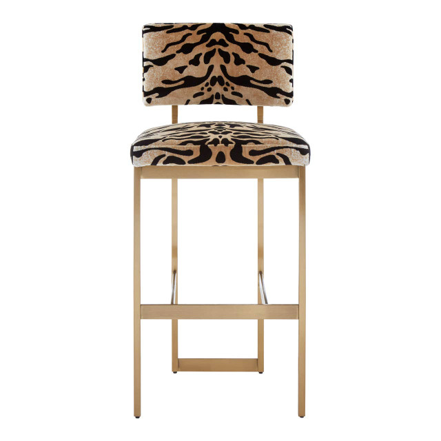 premier housewares Manhattan Tiger Print Bar Stool