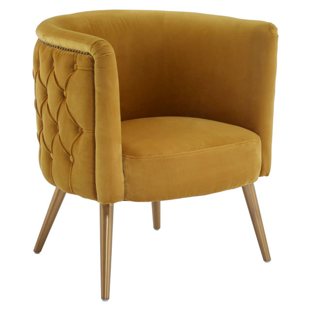 Premier Housewares Manhattan Yellow Tub Chair