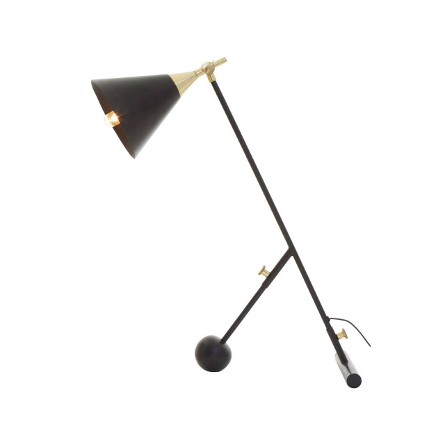 Premier Housewares Mano Black Table Lamp