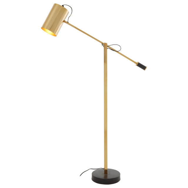 Premier Housewares Mano Gold Floor Lamp