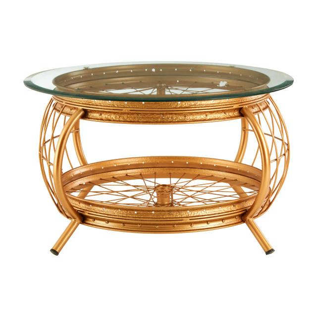premier housewares Mantis Gold Finish Coffee Table