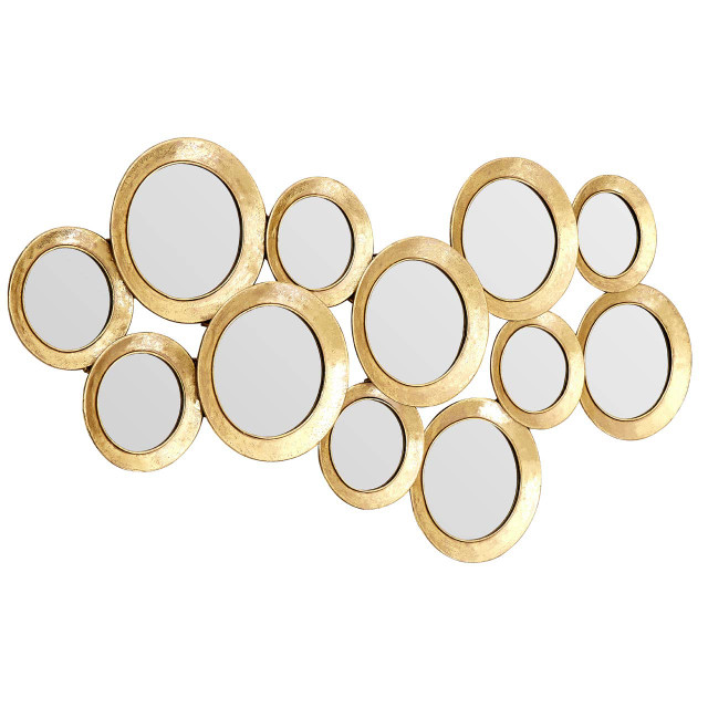 Premier Housewares Marcia Gold Finish Wall Mirror