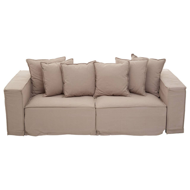 Premier Housewares Marseille 3 Seat Grey Sofa
